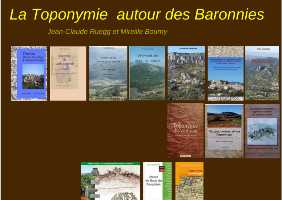 Toponymies autour des Baronnies